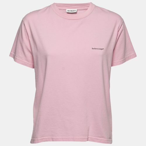 Cotton Logo T-Shirt L - Balenciaga - Modalova