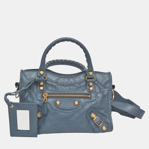 Leather Giant Mini City Satchel Bag - Balenciaga - Modalova