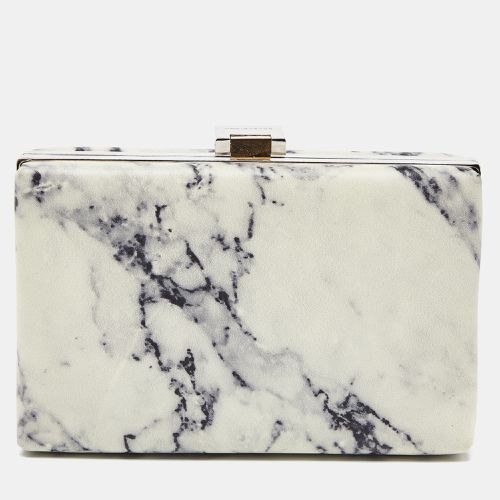 Off /Black Marble Leather Le Dix Minaudiere Box Clutch - Balenciaga - Modalova