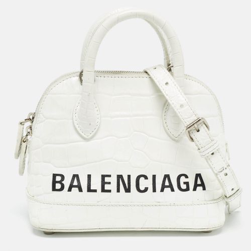 Croc Embossed Leather XXS Ville Satchel - Balenciaga - Modalova