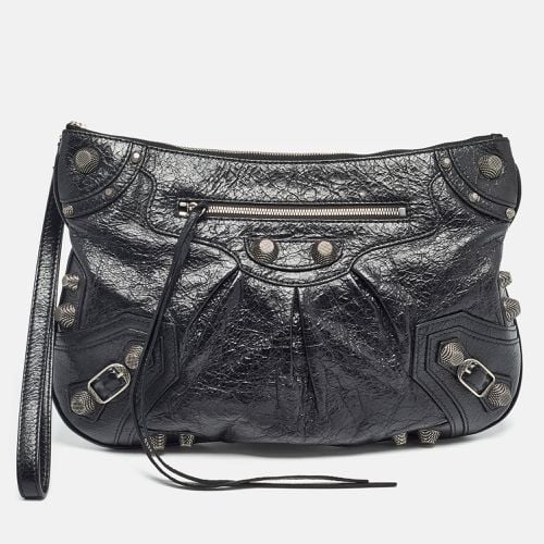 Leather SGH Flat Wristlet Clutch - Balenciaga - Modalova