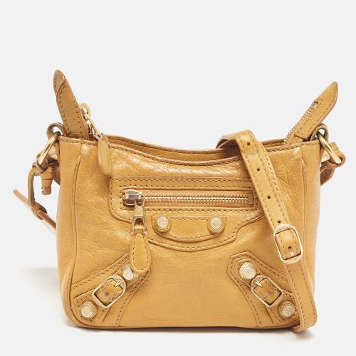 Mustard Leather Classic Hip Crossbody Bag - Balenciaga - Modalova