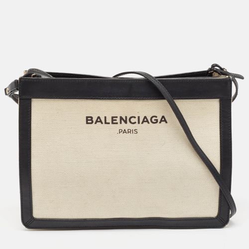 Beige Canvas Pochette Crossbody Bag - Balenciaga - Modalova