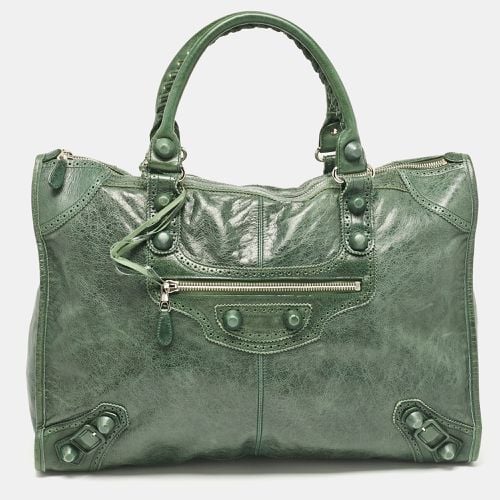 Leather Brogues Voyage Weekender Bag - Balenciaga - Modalova