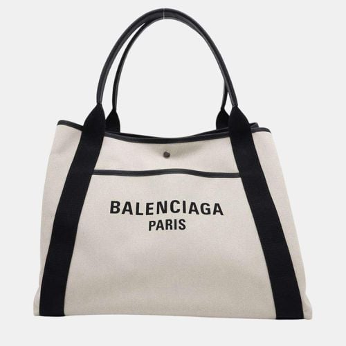 Natural/ Canvas Leather Biarritz Large Tote bag Size L - Balenciaga - Modalova