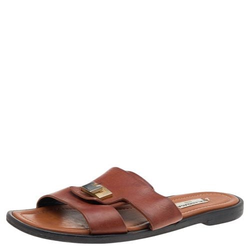 Leather Slide Sandals Size 38 - Balenciaga - Modalova