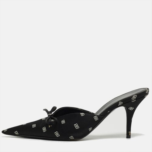 BB Satin Bow Knife Mules Size 37 - Balenciaga - Modalova