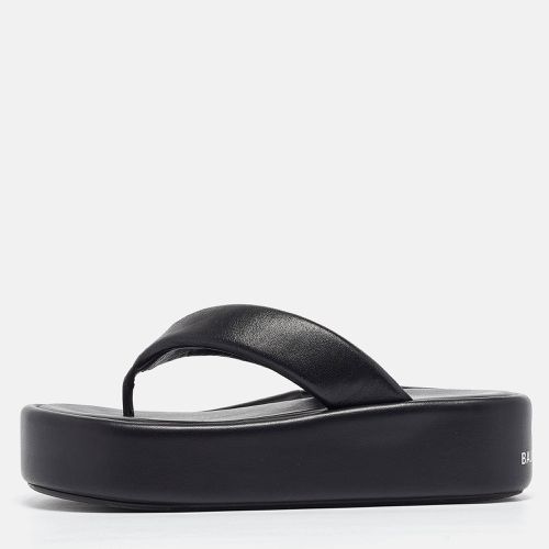 Leather Thong Platform Flats Size 40 - Balenciaga - Modalova