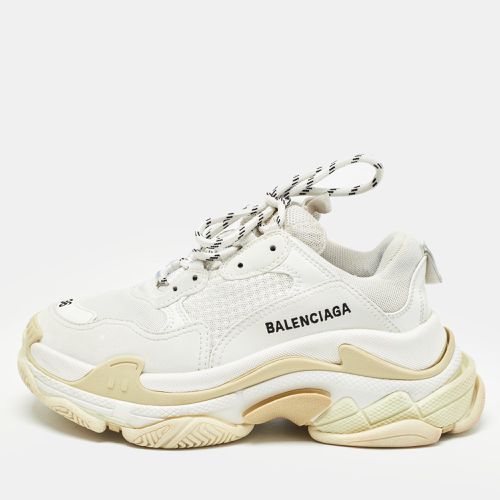 Faux Leather and Mesh Triple S Sneakers Size 36 - Balenciaga - Modalova