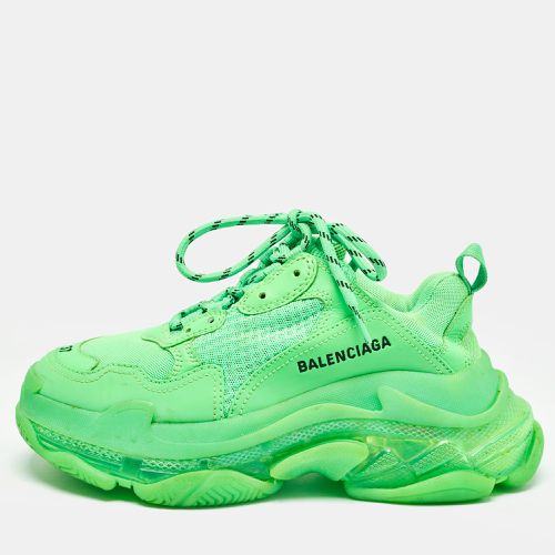 Mesh and Faux Leather Triple S Sneakers Size 37 - Balenciaga - Modalova