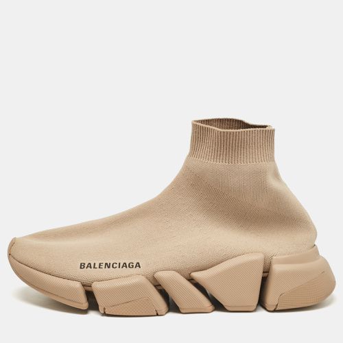 Knit Fabric Speed Trainer High Top Sneakers Size 39 - Balenciaga - Modalova