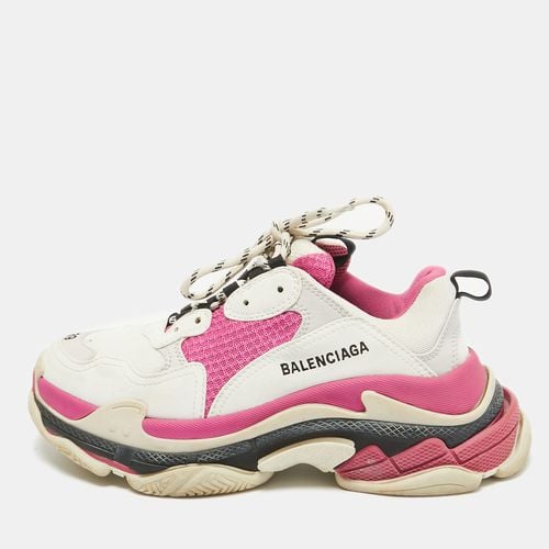 Leather and Mesh Triple S Sneakers Size 39 - Balenciaga - Modalova