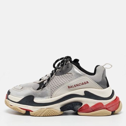 Faux Leather and Mesh Triple S Sneakers Size 38 - Balenciaga - Modalova