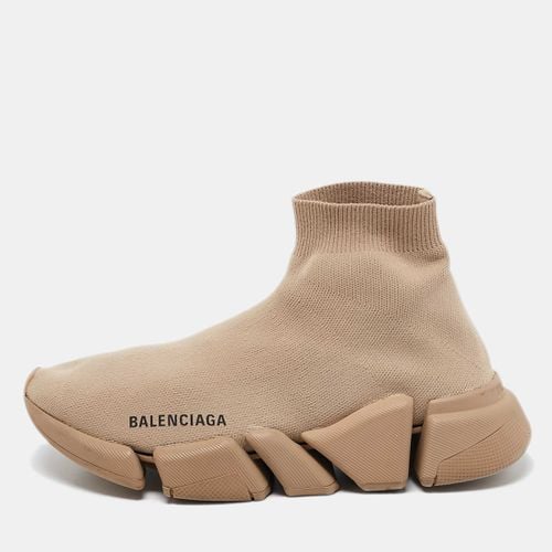 Knit Fabric Speed Trainer High Top Sneakers Size 37 - Balenciaga - Modalova