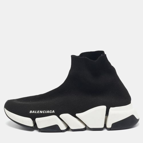 Knit Fabric Speed Trainer High Top Sneakers Size 38 - Balenciaga - Modalova