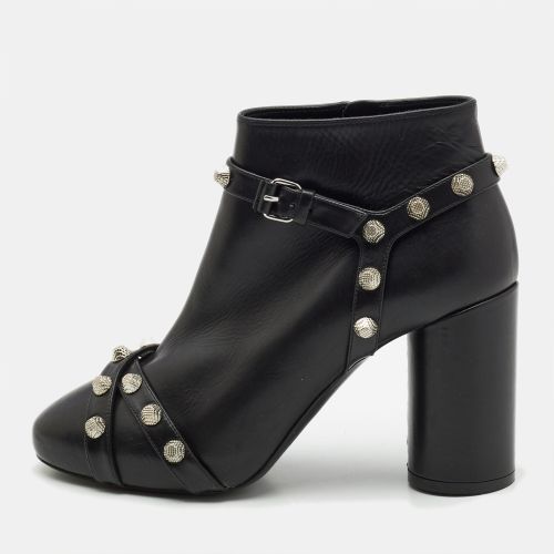 Leather Studded Zip Ankle Boots Size 37 - Balenciaga - Modalova