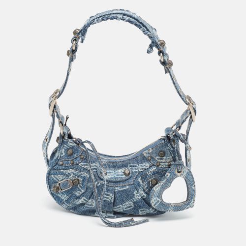 BB Monogram Denim XS Le Cagole Shoulder Bag - Balenciaga - Modalova