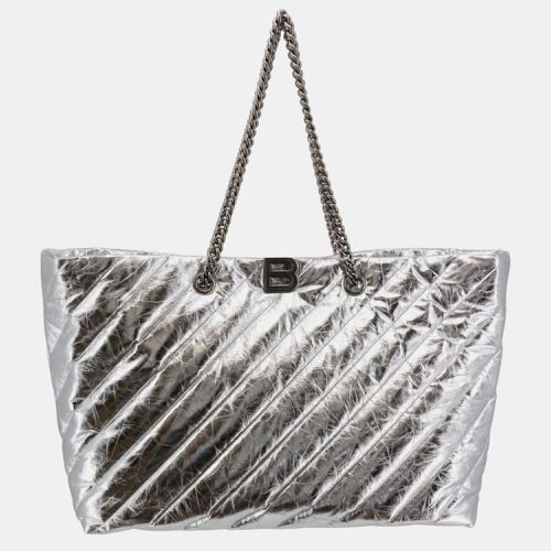 Metallic Quilted Leather All Crush Shoulder Bag - Balenciaga - Modalova