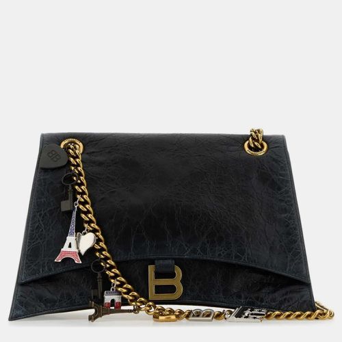 Leather Medium Crush Chain Shoulder Bag - Balenciaga - Modalova