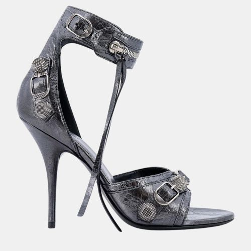 Grey Aged Leather Cagole Sandals EU 41 - Balenciaga - Modalova