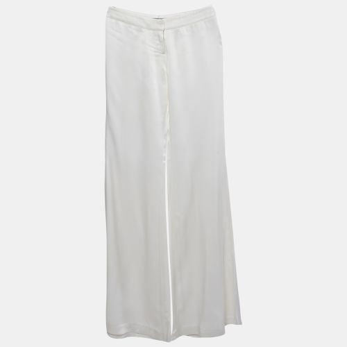 Satin Flared High Rise Trousers M - Balmain - Modalova
