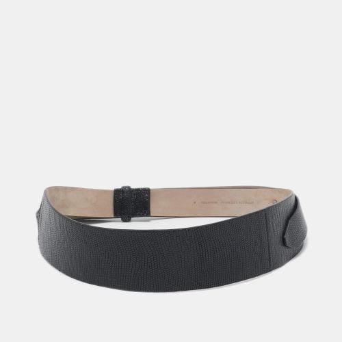 Lizard Embossed Leather Waist Belt M - Brunello Cucinelli - Modalova