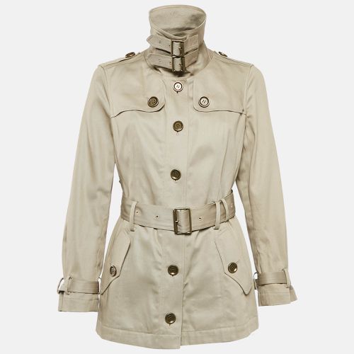 Gabardine Cotton Short Trench Coat M - Burberry Brit - Modalova