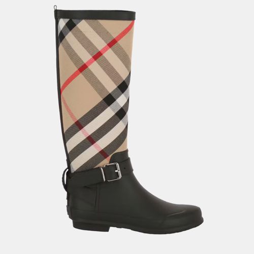 Black/Archive House Check Boots Size EU 38 - Burberry - Modalova