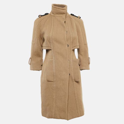 Beige Wool Drill Mid-Length Coat XS - Burberry Prorsum - Modalova