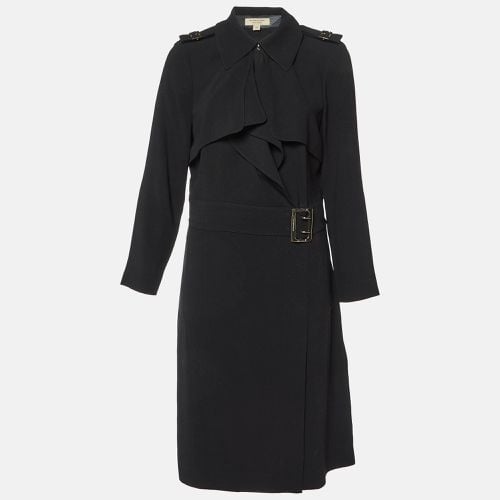 Crepe Buckle Detail Midi Dress L - Burberry - Modalova