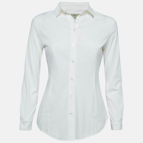 Cotton Button Front Shirt S - Burberry - Modalova