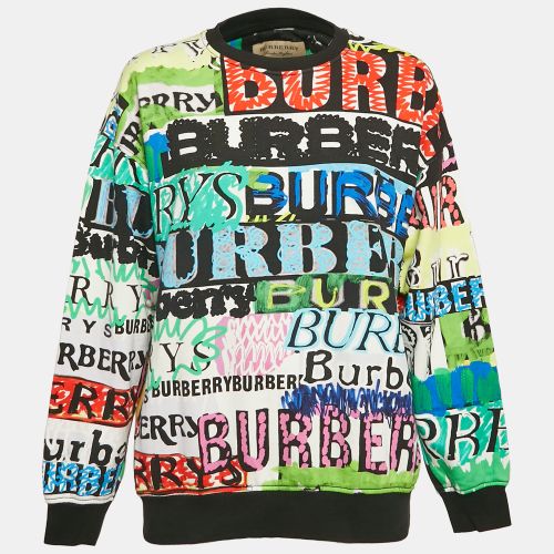 Printed Cotton Crewneck Sweatshirt S - Burberry - Modalova