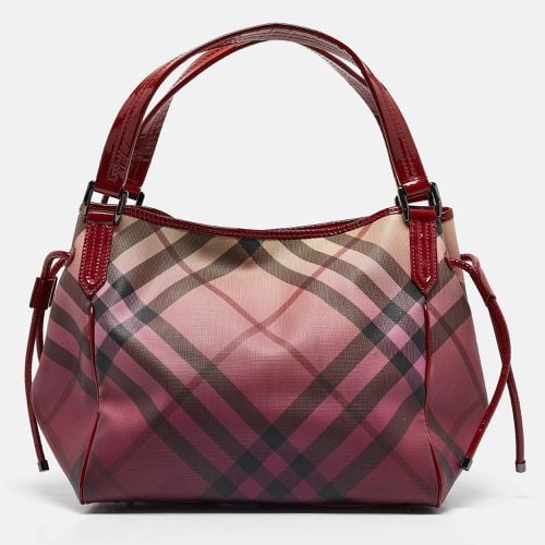 Ombre Supernova Check PVC and Patent Leather Bilmore Tote - Burberry - Modalova