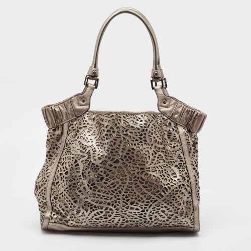 Laser Cut Leather and PVC Tote - Burberry - Modalova