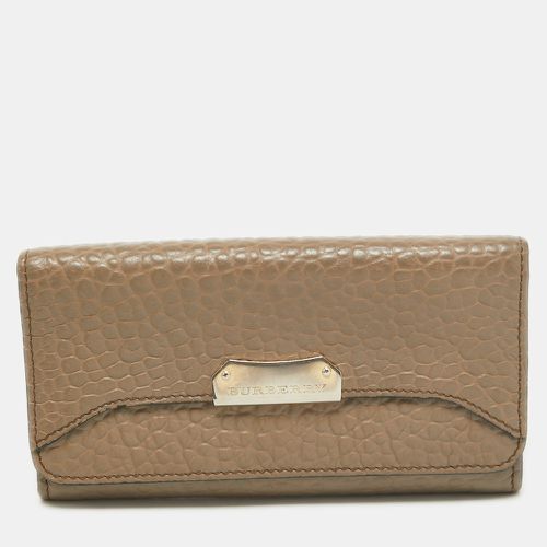 Leather Flap Continental Wallet - Burberry - Modalova