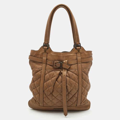 Quilted Leather Buckle Tote - Burberry - Modalova