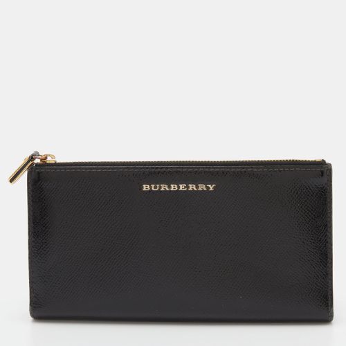 Patent Leather Long Zip Wallet - Burberry - Modalova