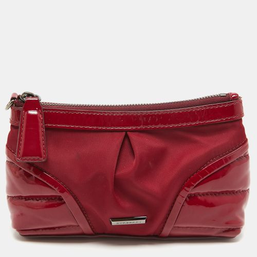 Patent Leather and Nylon Westchester Clutch - Burberry - Modalova