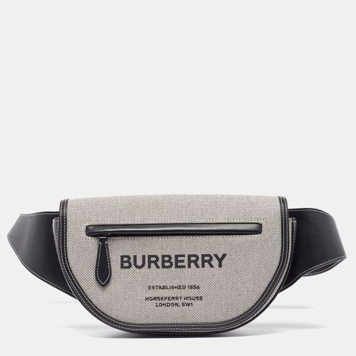 Black Canvas and Leather Small Olympia Bumbag - Burberry - Modalova