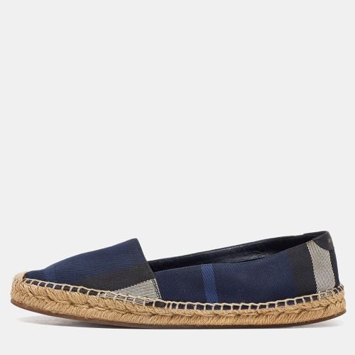 Check Canvas Slip On Espadrille Flats Size 38 - Burberry - Modalova