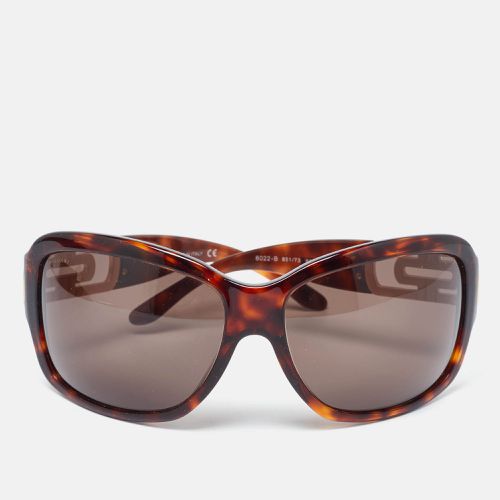 Havana/ 8022-B Rectangle Sunglasses - Bvlgari - Modalova