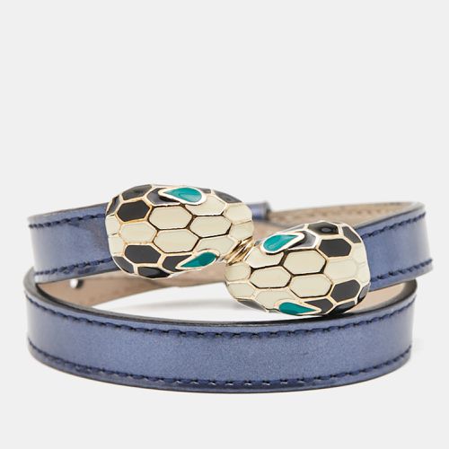 Serpenti Forever Enamel Double Coiled Leather Tone Bracelet - Bvlgari - Modalova