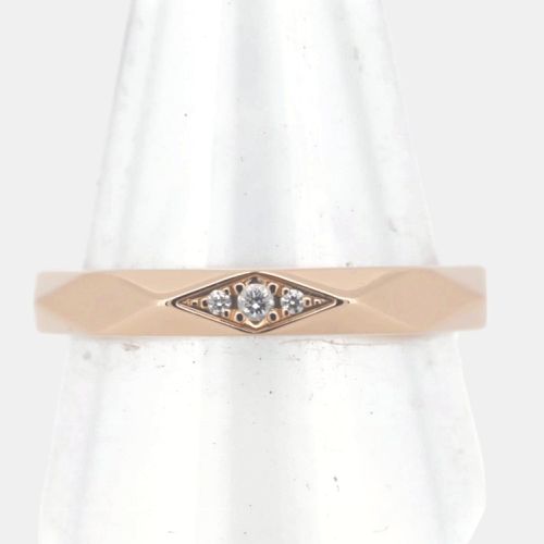 Boucheron 18K Rose and Diamond Facet Ring EU 49 - Bvlgari - Modalova