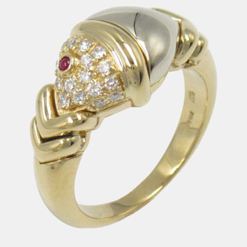 Naturalia Ruby Ring 18k Diamond Red Metal - Bvlgari - Modalova