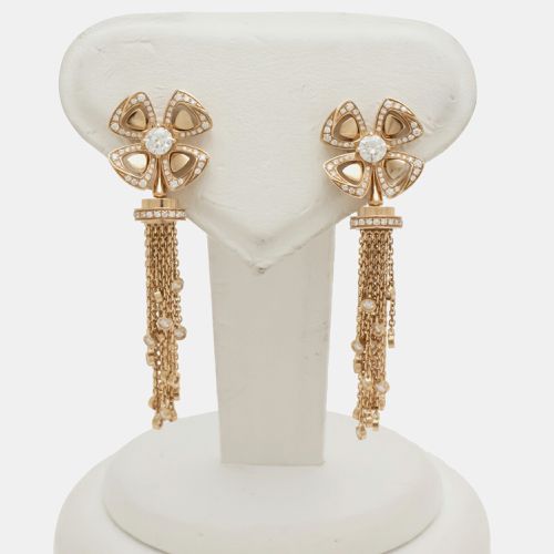 K Rose and Diamond Fiorever Earrings - Bvlgari - Modalova