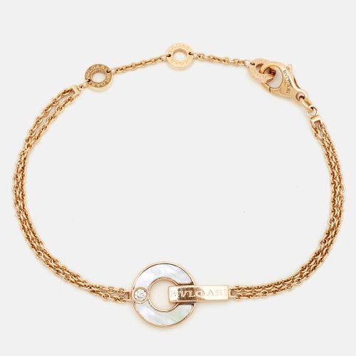 Mother of Pearl Diamond 18K Rose Bracelet - Bvlgari - Modalova