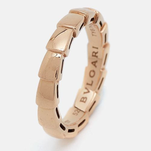 Serpenti Viper 18k Rose Ring Size 52 - Bvlgari - Modalova