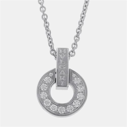 K Gold Diamond Openwork Necklace - Bvlgari - Modalova