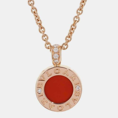 K Rose and Diamond Pendant Necklace - Bvlgari - Modalova