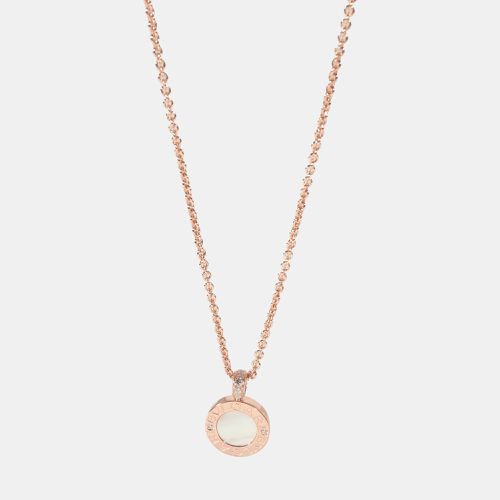 Mother of Pearl Pendant in 18k Gold 0.06 CTW - Bvlgari - Modalova